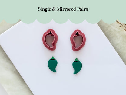 Chili Pepper Polymer Clay Cutter, Vegetable Garden Cutting Tool, Fondant Cutter-Food Themed Clay Cutters