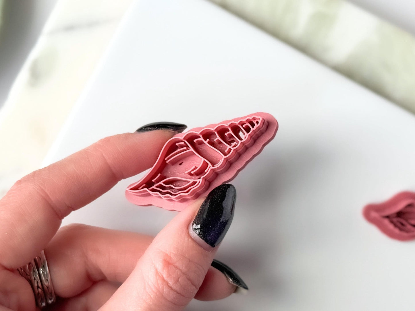 Conch Shell Clay Cutter, Summer Earring Making, Coastal Polymer Clay Cutters-