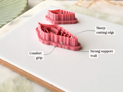 Conch Shell Clay Cutter, Summer Earring Making, Coastal Polymer Clay Cutters-