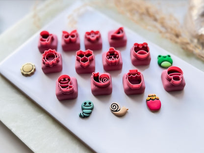Mini Clay Cutters, Spring & Summer Animal Stud Earring Making, Polymer Clay Cutters-Miniature / Stud Cutters