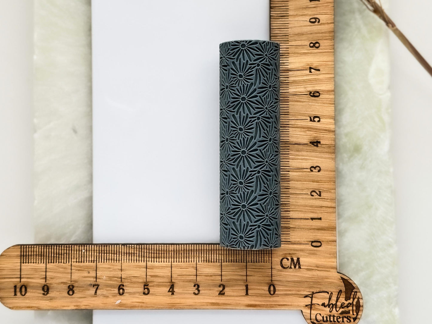 Flower Texture Roller, Wild Daisy Patter, Polymer Clay Jewellery Making-Texture Rollers