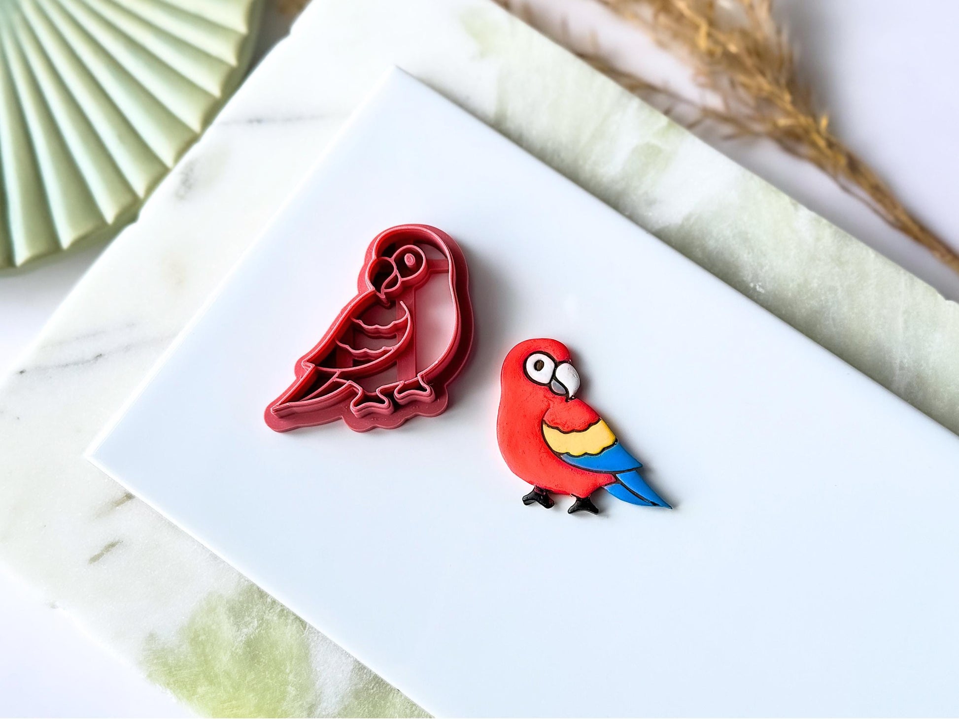 Sitting Parrot Clay Cutter, Summer Jewellery Making, Polymer Clay & Fondant Tool-New In - Cutters, Tools