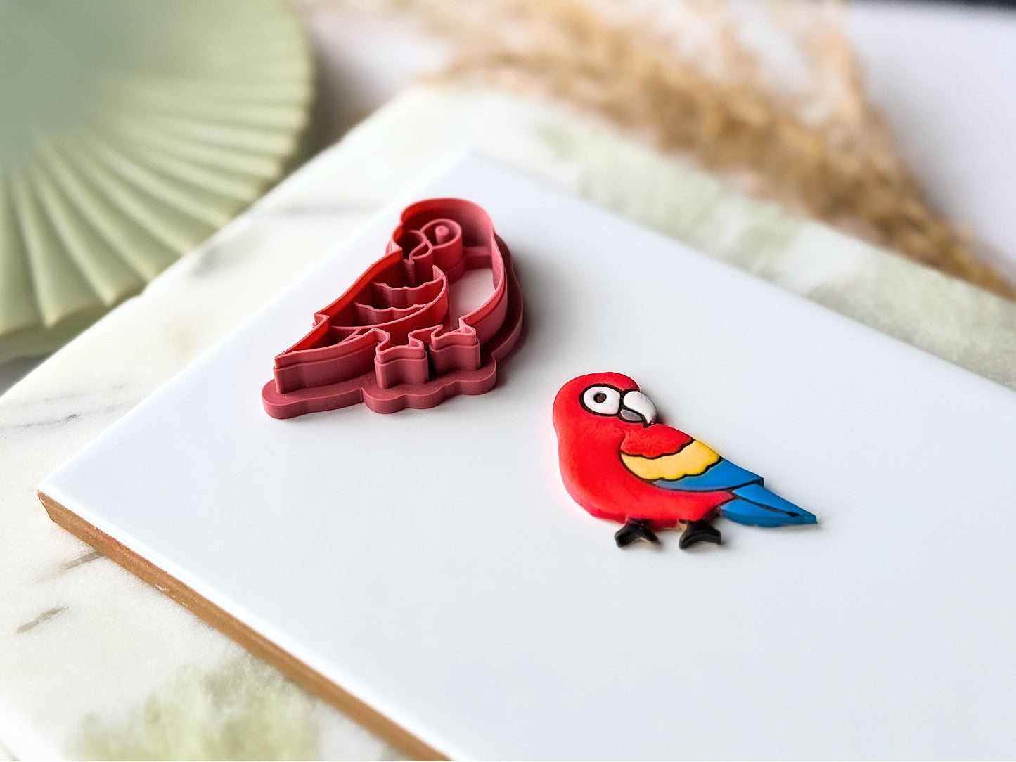 Sitting Parrot Clay Cutter, Summer Jewellery Making, Polymer Clay & Fondant Tool-New In - Cutters, Tools