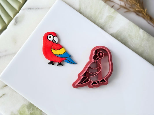 Sitting Parrot Clay Cutter, Summer Jewellery Making, Polymer Clay & Fondant Tool-New In - Cutters, Tools