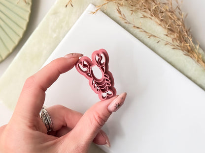 Lobster Clay Cutter, Sea Creature Cutters, Polymer Clay Earring Making Tool-New In - Cutters, Tools