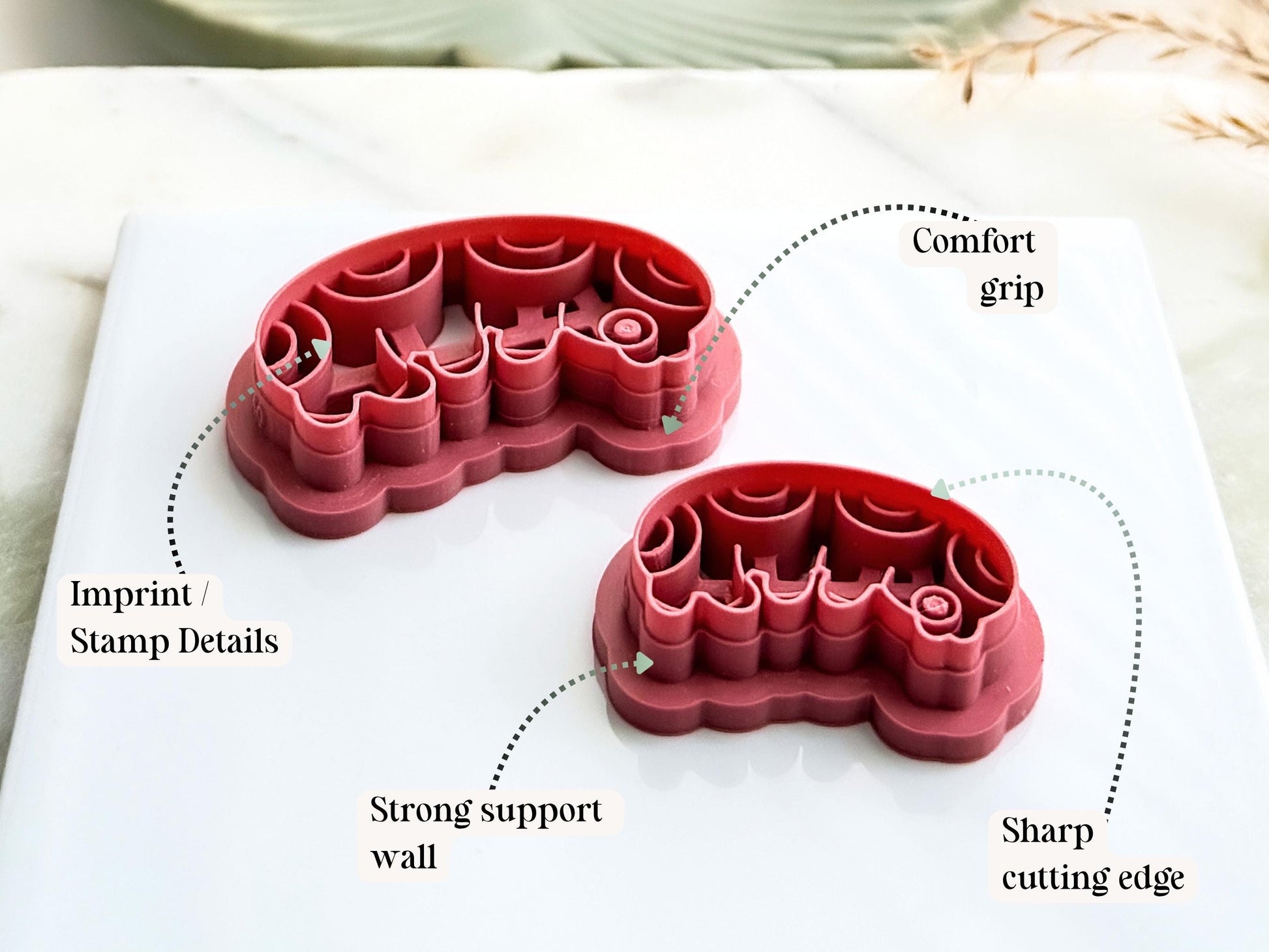 Grub clay cutter key feature diagram
