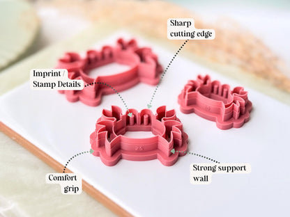 Cartoon Crab Clay Cutter, Ocean Animal Polymer Clay Earring Making Tool, Food Safe Options-New In - Cutters, Tools