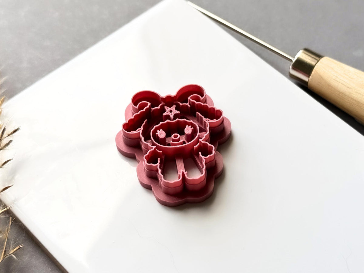 Baphomet Clay Cutter , Gothic Halloween Goat Head Polymer Clay Tool-Halloween Cutters