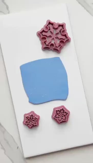 Snowflake Clay Cutter Set x 4