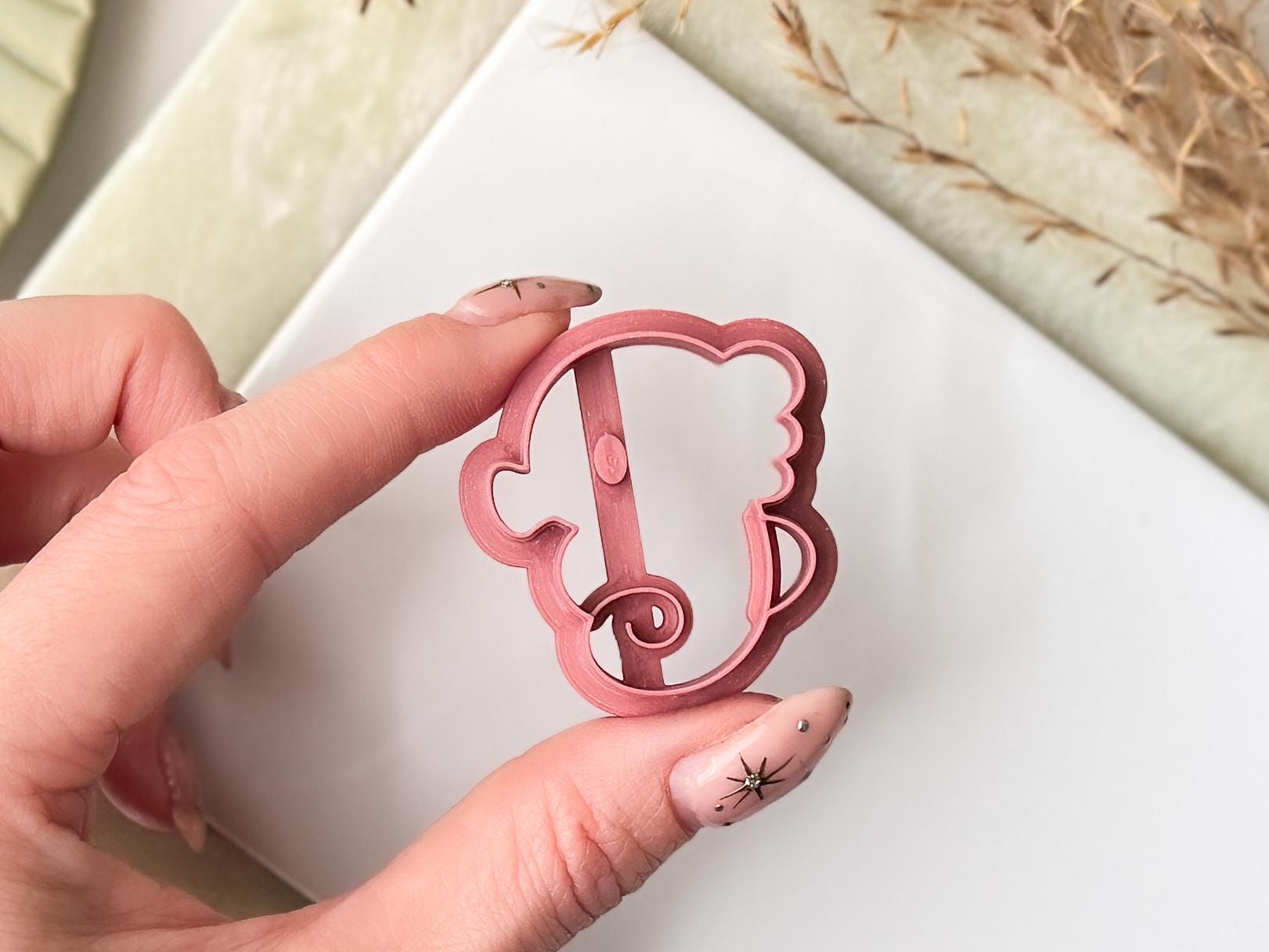 Cartoon Seahorse polymer clay cutter by Fabled Cutters, ocean earring cutter UK-made